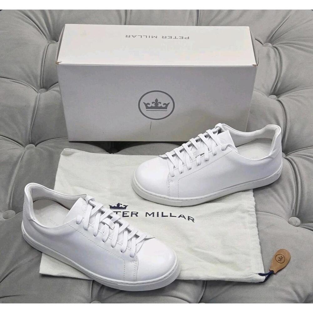 Peter Millar Vantage Lite Sneakers White Womens Golf Casual Shoes New In Box 7